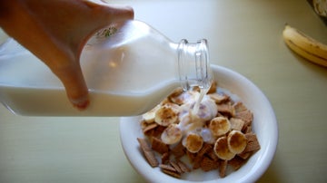 Cereales con leche. ¡Ups!
