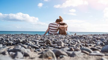 Pareja en la playa