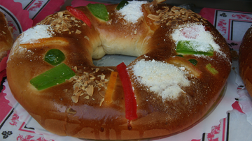 El roscón de Reyes, como debe ser.