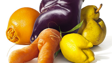 Las feotas frutas y verduras de Intermarché.
