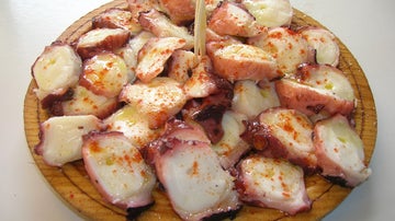 El pulpo, genuino producto gallego.