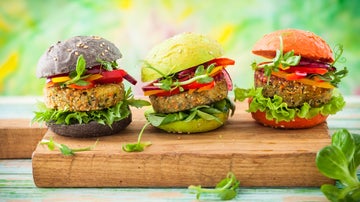 Hamburguesas sabrosas, sanas y diferentes