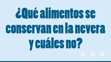 Alimentos que van a la nevera