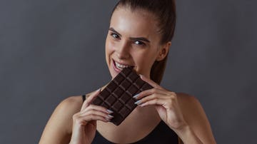 Comiendo chocolate