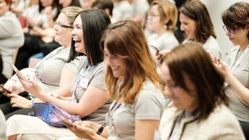 Algunas de las asistentes a la Convención Mamis Digitales