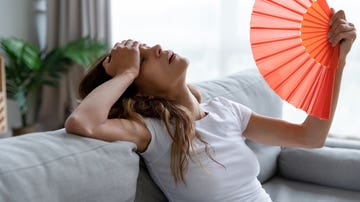 Mujer con calor